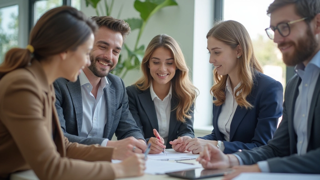 Снимок молодого профессионала, работающего над проектом в команде